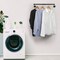2pcs Wall Mounted Clothes Rack Pipe Coat Hanger Garment Racks Cloth Storage